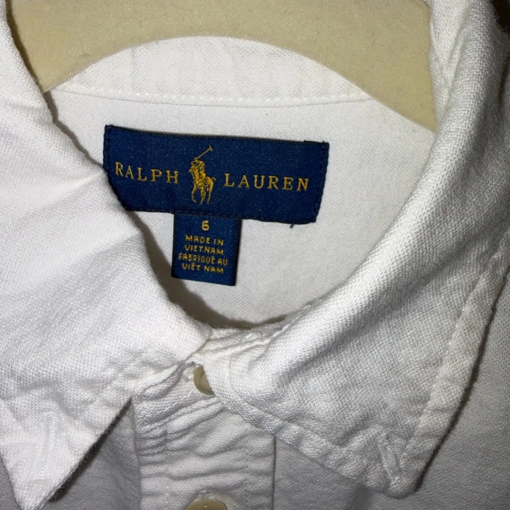 Ralph Lauren Classic White Button-Up Shirt